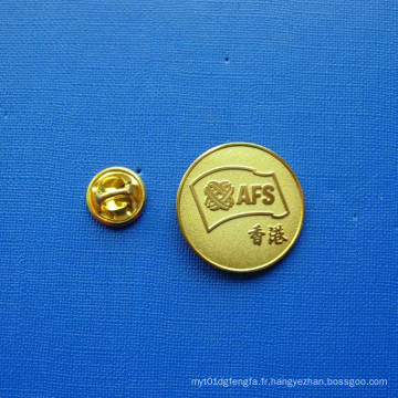 Coin Lapel Pin, insigne plaqué or sécurisé (GZHY-LP-026)